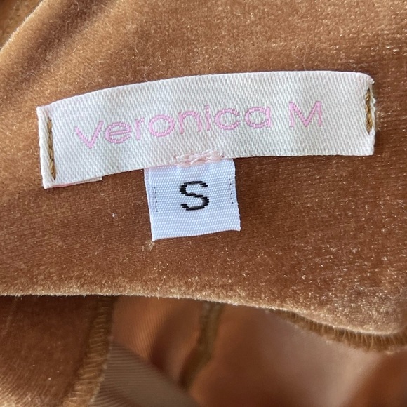 Vintage y2k Orange Suede Velvet Velour Strapless Tube Top Maxi Dress Gown S/M - Picture 9 of 10